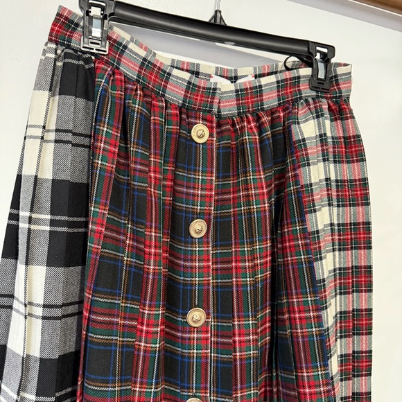 Hunter Bell Harlan Midi Skirt Mixed Plaid - Picture 6 of 10